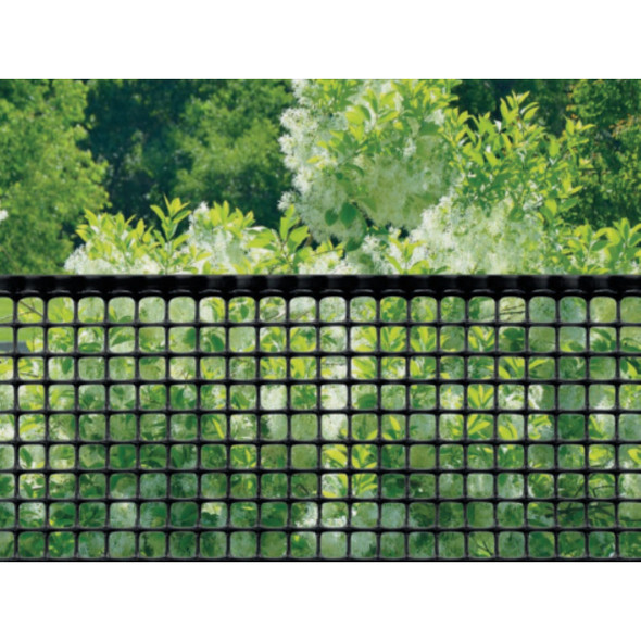 Tenax 2 Ft. H. x 15 Ft. L. Plastic Hardware Netting Garden Fence, Black Tenax 2 Ft. H. x 15 Ft. L. Plastic Hardware Netting Garden Fence, Black