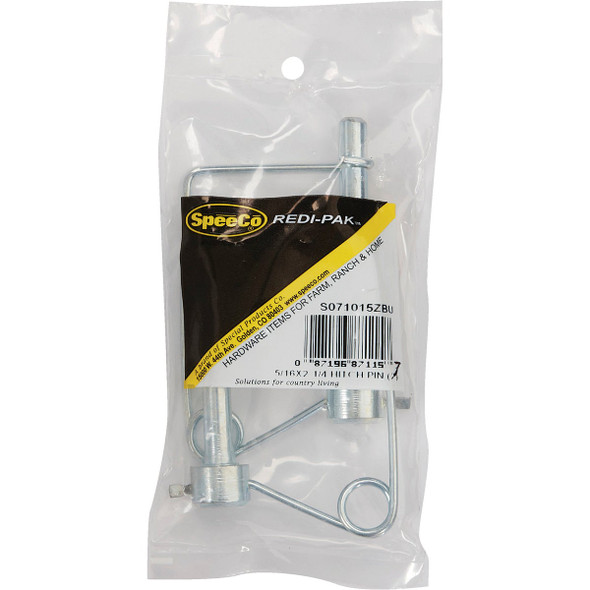 Speeco 5-16 In. x 2-1-4 In. Draw Bar Hitch Pin SPOS071015ZBU 716229