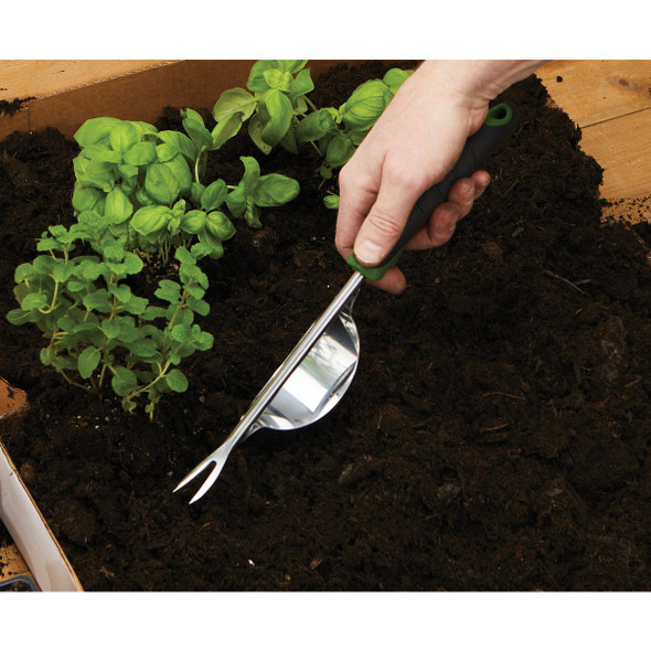 Best Garden 13 In. Chrome-Plated Hand Weeder with Fulcrum GT-965DS 700179