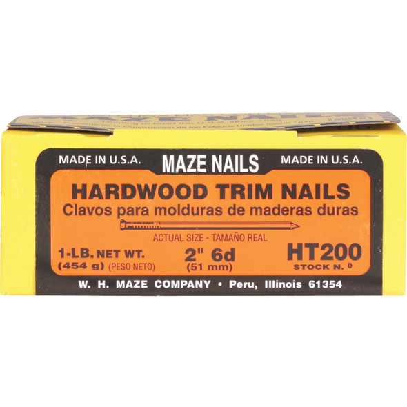 Maze 2 In. Hardwood Trim Nails (454 Ct., 1 Lb.) HT200112 716243