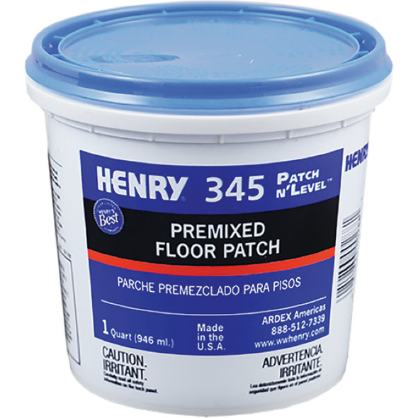 Henry 345 Premixed Patch n'LEVEL Floor Patch & Smoothing Compound, 1 Qt. 12063