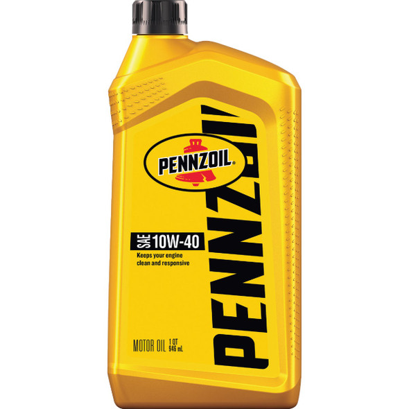 Pennzoil Conventional Motor Oil 10W-40 Motor Oil, 1 Qt. 550035160 Pack of 6