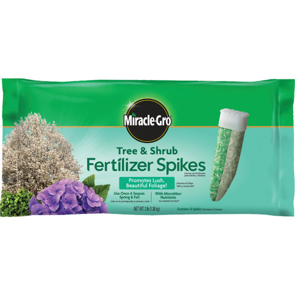 Miracle-Gro Tree & Shrub Fertilizer Spikes (12-Pack) 4851012
