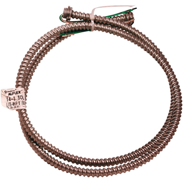 Southwire 6 Ft. 14/3 AWG Flexible Metallic Pre-Wired Whip 55292015