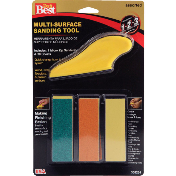 Do it Best Micro Zip Sander Hand Sanding Kit 7800004