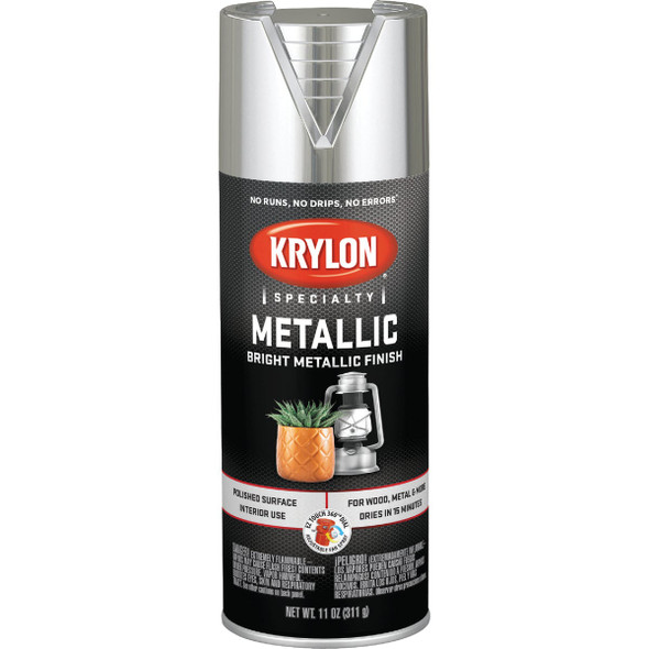 Krylon Metallic 11 Oz. Gloss Spray Paint, Bright Silver K01401777