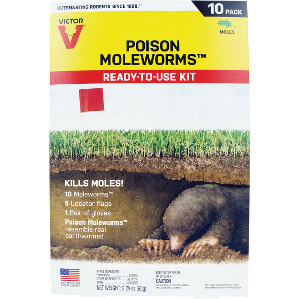 Victor Poison Moleworms Mole Killer (10-Pack) M6009