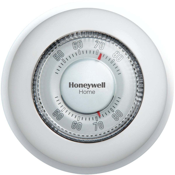 Honeywell Home Heat Only Off White Round Wall Thermostat CT87K1004/N