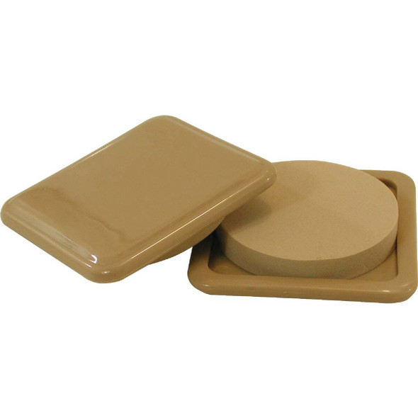 Do it 3 In. Square Almond Furniture Glide, (4-Pack) 227641