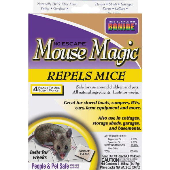 Bonide Mouse Magic Granular Mouse Repellent Scent Packs (4-Pack) 865