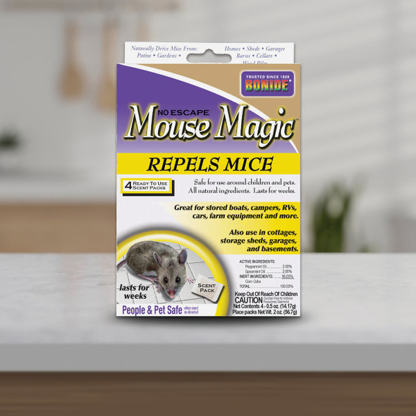 Bonide Mouse Magic Granular Mouse Repellent Scent Packs (4-Pack)