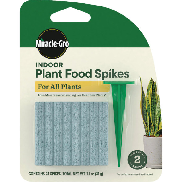 Miracle-Gro Indoor Plant Food Spikes For All Plants (24-Pack) 3421724