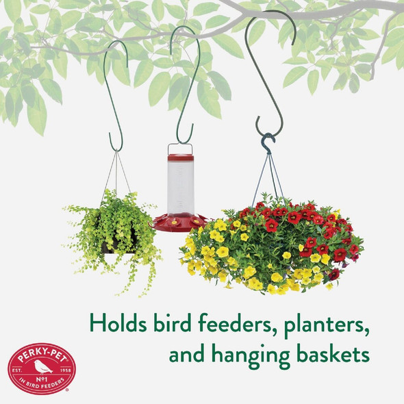 Perky-Pet 12 In. Green Metal Bird Feeder Hook 67 704908