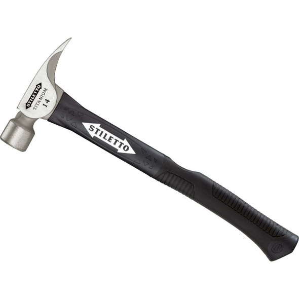 Stiletto 14 Oz. Milled-Face Framing Hammer with Fiberglass Handle TI14MC-F