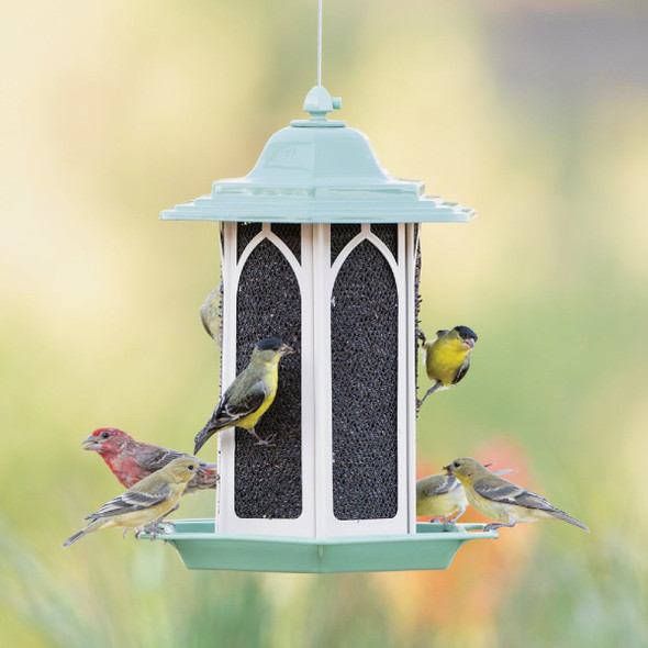 Perky-Pet Pistachio 3.5 Lb. Capacity Gazebo Bird Feeder Perky-Pet Pistachio 3.5 Lb. Capacity Gazebo Bird Feeder