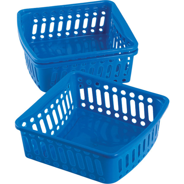 Smart Savers 5 In. W. x 2-1/3 In. H. x 6-1/2 In. L. Plastic Storage Basket (3-Pack) Smart Savers 5 In. W. x 2-1/3 In. H. x 6-1/2 In. L. Plastic Storage Basket (3-Pack)