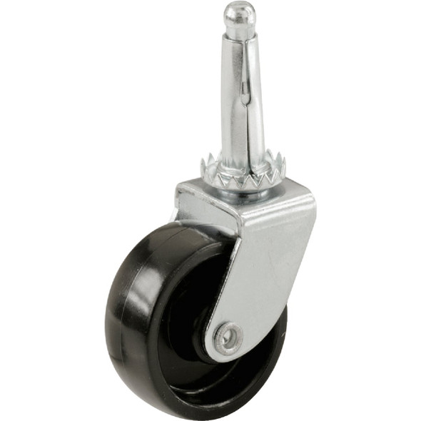 Do it 1-5/8 In. Light-Duty Plastic Swivel Stem Black Caster (4-Pack) 205990