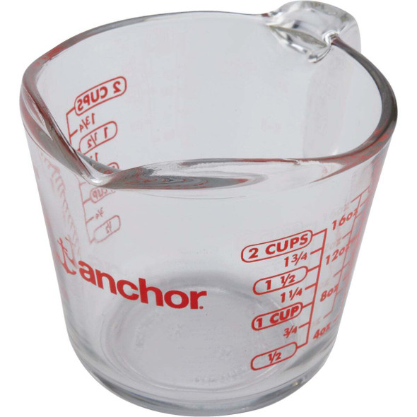 Anchor Hocking 2 Cup Clear Glass Measuring Cup 55177AHG18 Pack of 4