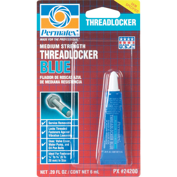 PERMATEX 0.2 Oz. Blue Medium Strength Threadlocker 21601