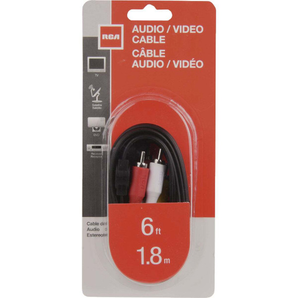 RCA 6 Ft. Black Audio/Video Dubbing Cable VH84R1