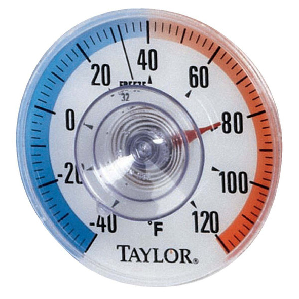 Taylor 3.5 In. Stick-on Dial Window Thermometer 5321N