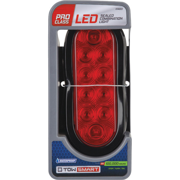 TowSmart ProClass Red LED Sealed Oblong Stop Turn & Tail Light 1403