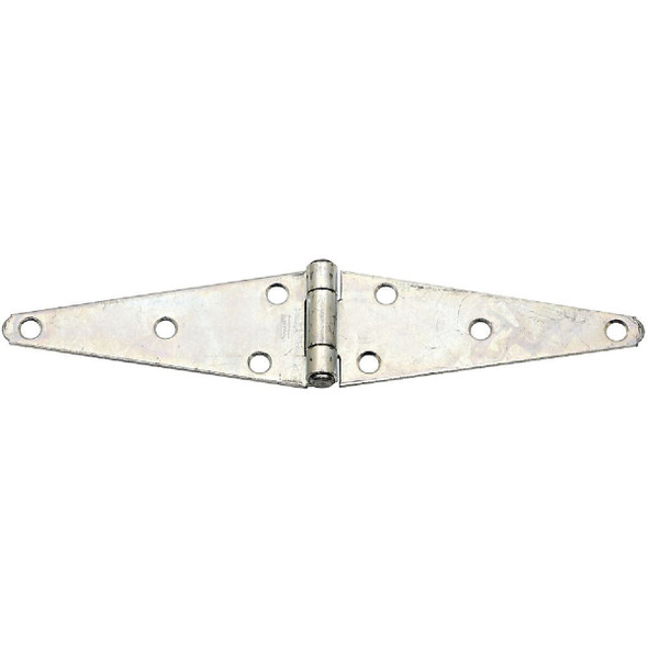 National Hardware 2.43 In. x 6 In. Zinc Heavy-Duty Strap Hinge (2-Pack) N128-082