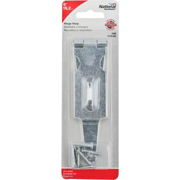 National Hardware 6 In. Steel Hinge Hasps N129-668 206137