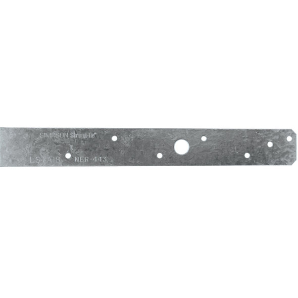 Simpson Strong-Tie 1-1/4 In. W x 18 In. L 20 ga Steel Strap Tie LSTA18