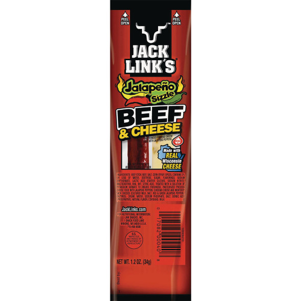 Jack Link's 1.2 Oz. Jalapeno & Teriyaki Meat & Cheese Snack 00140 Pack of 16