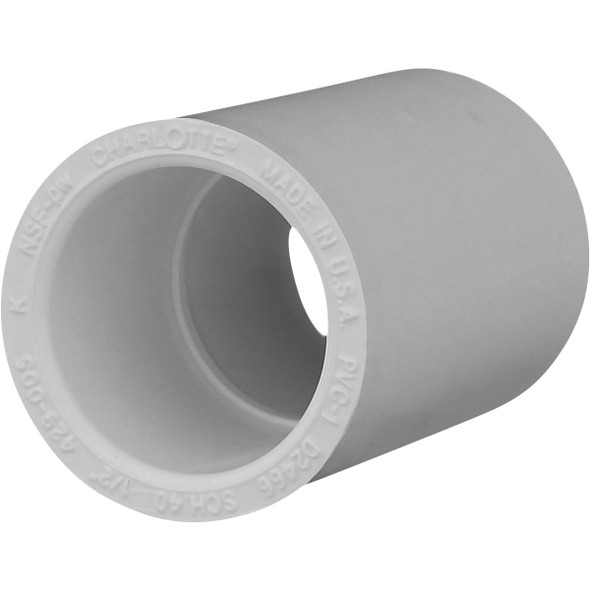 Charlotte Pipe 1/2 In. Sch. 40 PVC Coupling (10-Pack) PVC 02100C 0600HA