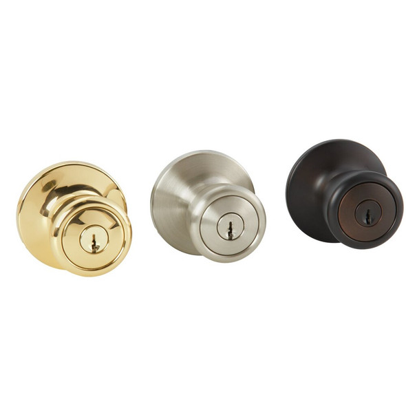 Steel Pro Polished Brass Entry Door Knob TR700B 239054