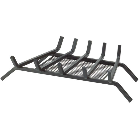 Home Impressions 20 In. Steel Fireplace Grate with Ember Screen FG-1017