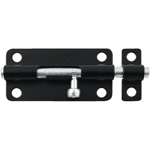 National Hardware 4 In. Black Steel Door Barrel Bolt N151-621