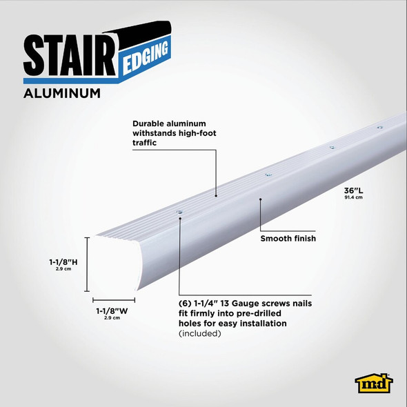 M-D 1-1-8"x3' Alum Edging 66035 262587