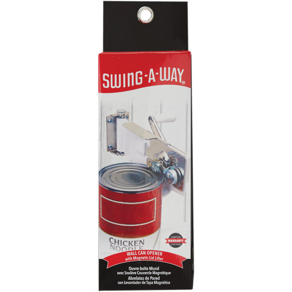 Swing-A-Way White Magnetic Wall Mount Can Opener Swing-A-Way White Magnetic Wall Mount Can Opener