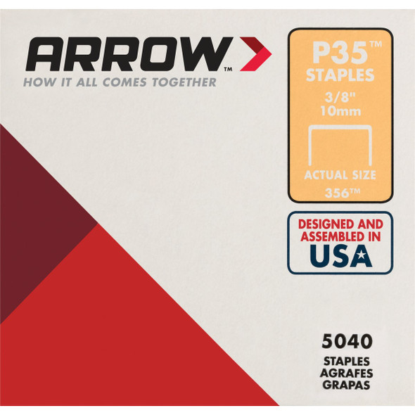 Arrow P35 Plier Type Staple, 3/8 In. (5040-Pack) 356