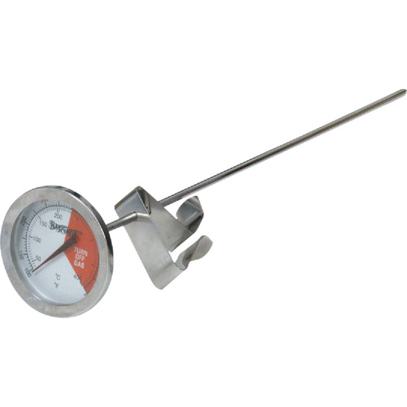 Bayou Classic Analog 12 In. Stainless Steel Thermometer 5025 Bayou Classic Analog 12 In. Stainless Steel Thermometer 5025