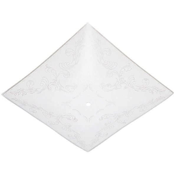 Westinghouse 12 In. White Square Floral Design Ceiling Diffuser 81807 Pack of 12