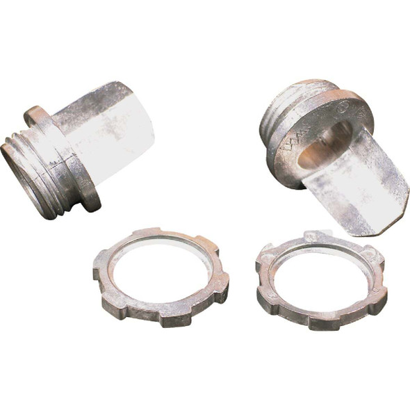 Wiremold Metallic 1/2 In. Galvanized Steel Connector (2-Pack) B81