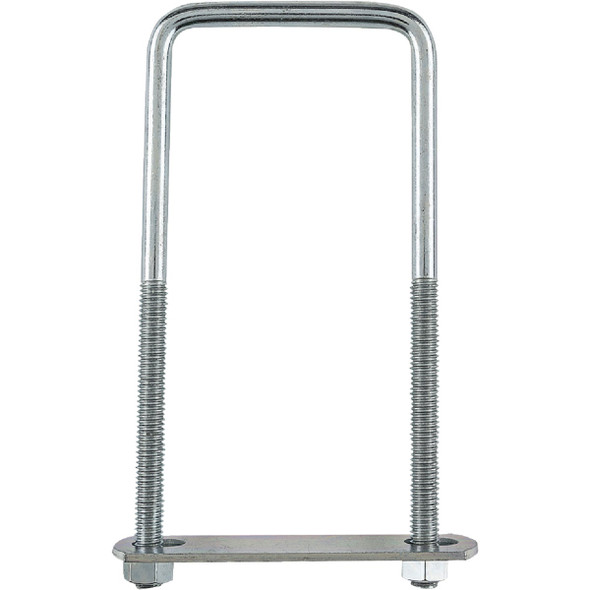 National Hardware 3-8 In. x 3 In. x 7 In. Zinc Square U Bolt N222-372 Pack of 5 216275