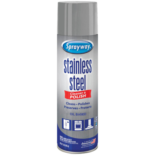 Sprayway 15 Oz. Oil-Based Stainless Steel Cleaner 1000012341
