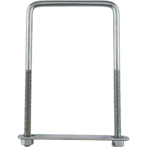 National Hardware 3-8 In. x 4 In. x 7 In. Zinc Square U Bolt N222-406 Pack of 5 216585