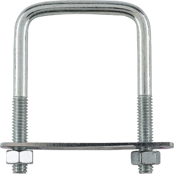 National Hardware 5-16 In. x 2 In. x 3 In. Zinc Square U Bolt N222-356 Pack of 5 216240