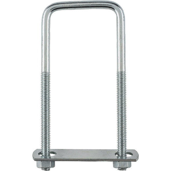 National Hardware 5-16 In. x 2 In. x 5 In. Zinc Square U Bolt N222-364 Pack of 5 216259