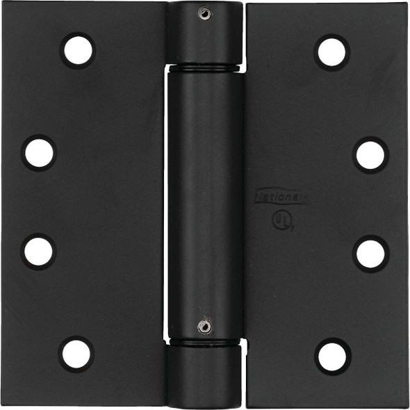 National Hardware 4 In. Oil Rubbed Bronze Square Spring Door Hinge N350-793