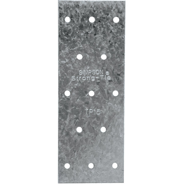 Simpson Strong-Tie 1-3/16 In. W x 5 In. L 20 ga Galvanized Steel Tie Plate TP15