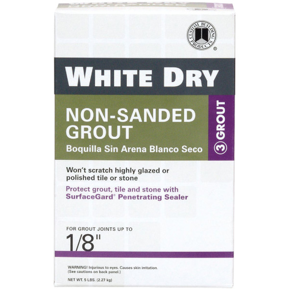 Custom Building Products White Dry 5 Lb. White Non-Sanded Tile Grout WDG5-4