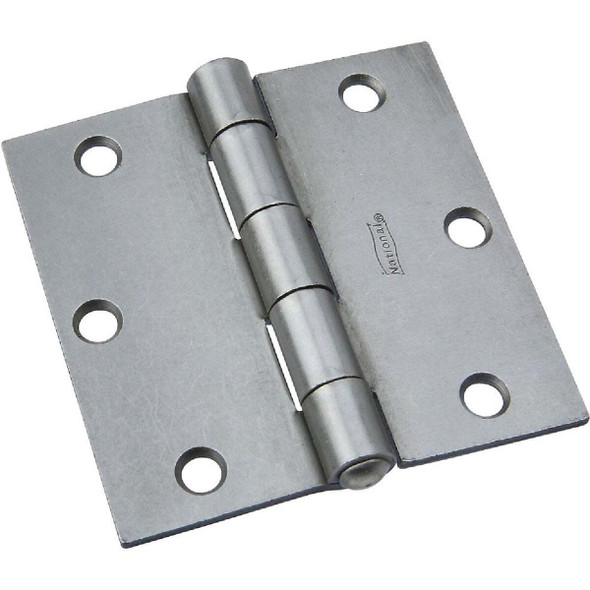 National Hardware 3-1/2 In. Square Steel Broad Door Hinge N140-566 Pack of 10