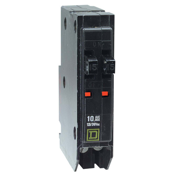Square D QO 20A/20A Single-Pole Standard Trip Tandem Circuit Breaker QO2020CP